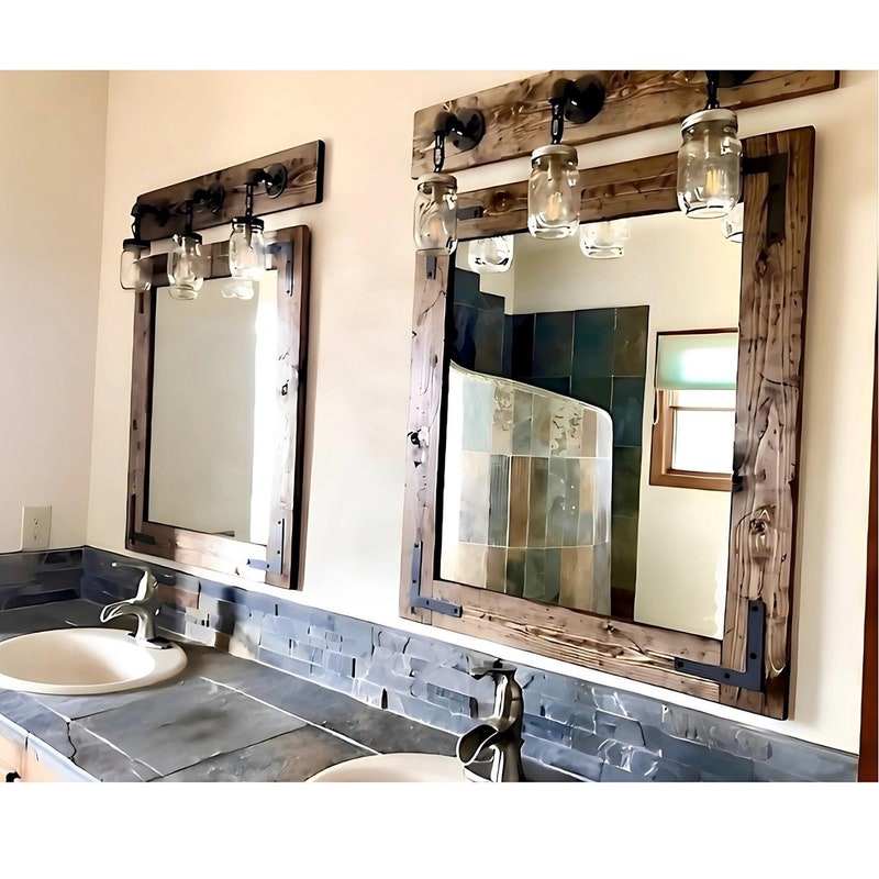 Farmhouse Bathroom Mirror - Etsy