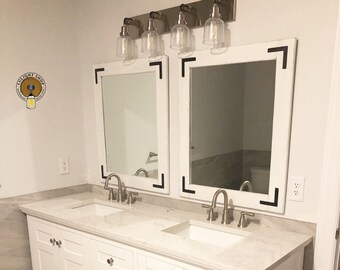 Farmhouse Bathroom Mirror Etsy