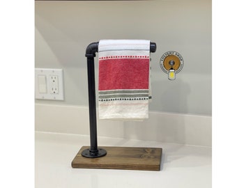 Towel Holder Stand , Bathroom Towel Holder, Kitchen Freestanding Countertop Towel Holder, Towel Display, Single Hand Towel Stand