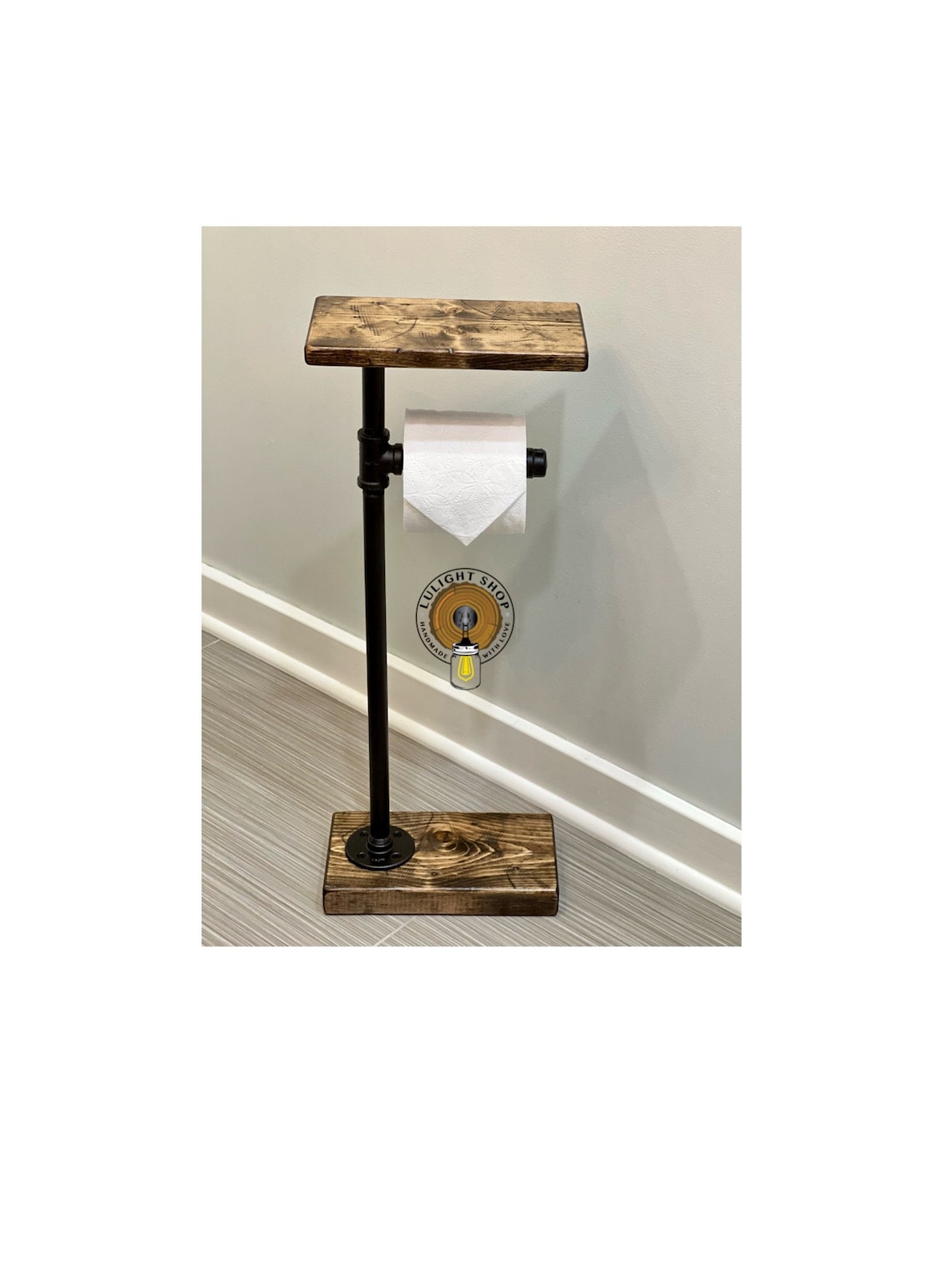 Toilet Paper Stand With Shelf 19 Color Stains Available Best - Etsy