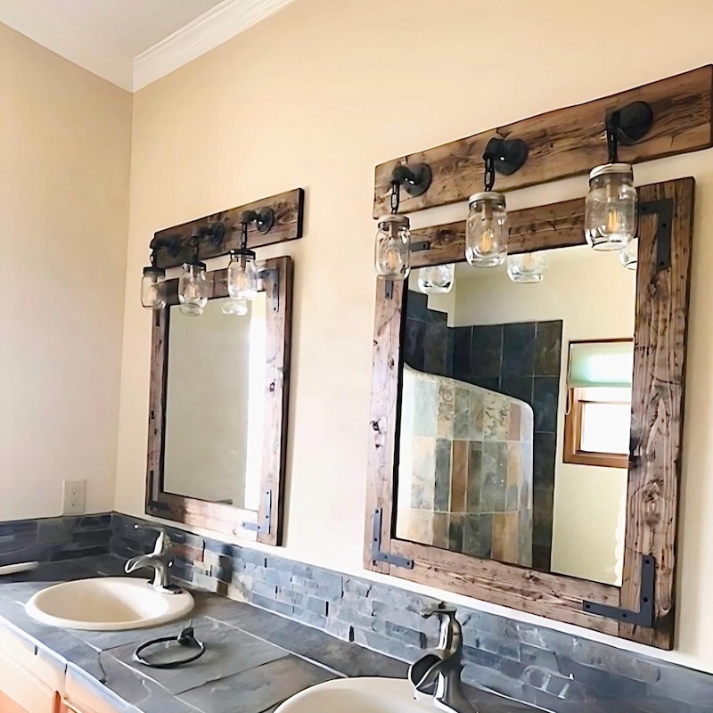 Mirrors Dark Wood - Etsy