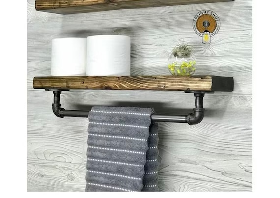 Metal Wall Mount Bull Moose Rustic Bath Decor Towel Bar Holder Metal Wall Mount Bull Moose Rustic Bath Decor Towel Bar Holder