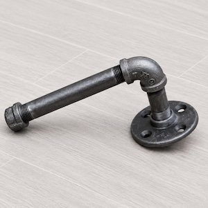 Toilet Paper Holder, Bathroom Decor, Metal Hardware, Farmhouse Toilet Paper Storage Idea, Plumbing Pipe Toilet Paper Holder, Industrial Bath