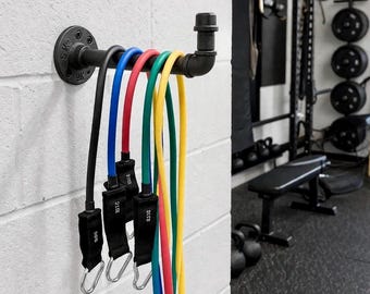 Gym Strong Hooks Organizer for Weight Belts, Ropes, Gear, Clothing Storage, Hooks for Resistance Bands, Durable Hanger for Towels and Bags