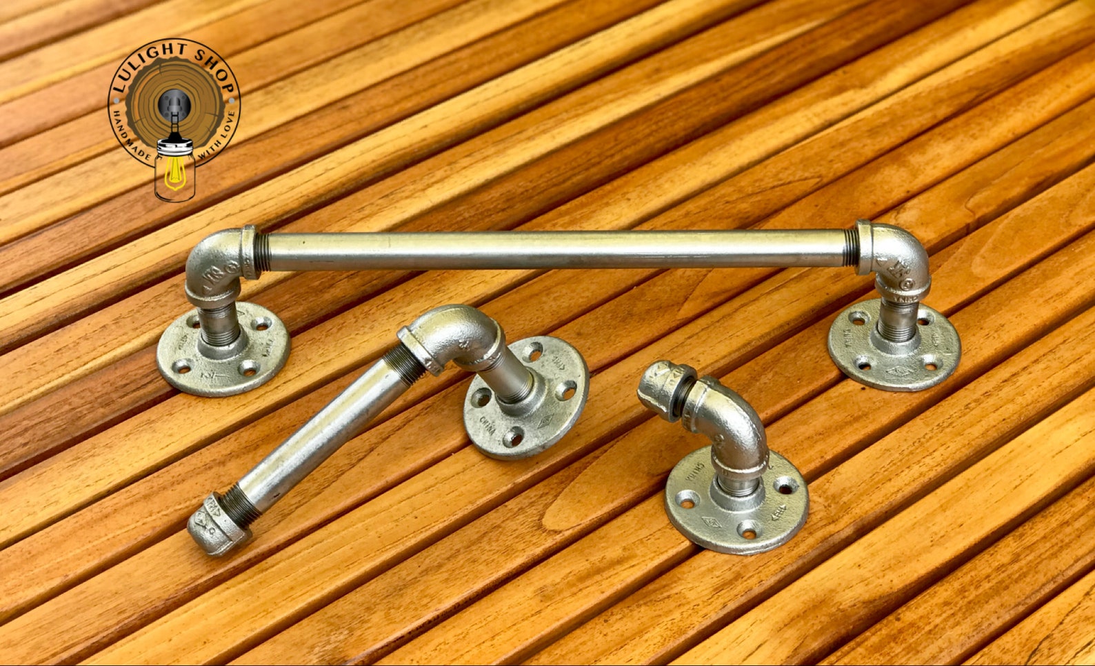 Industrial Pipe Bathroom Set Toilet Paper Holder Hook Towel Etsy