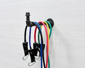 Gym Strong Hooks Organizer for Weight Belts, Ropes, Gear, Clothing Storage, Hooks for Resistance Bands, Durable Hanger for Towels and Bags