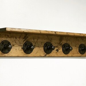 Rustic Farmhouse Pipe Rack With Shelf Mud Room Wall Mount - Etsy