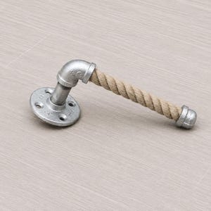 coastal decor rope toilet paper holder for wall mouning in bathroom siver black bronze metal color with natural rope