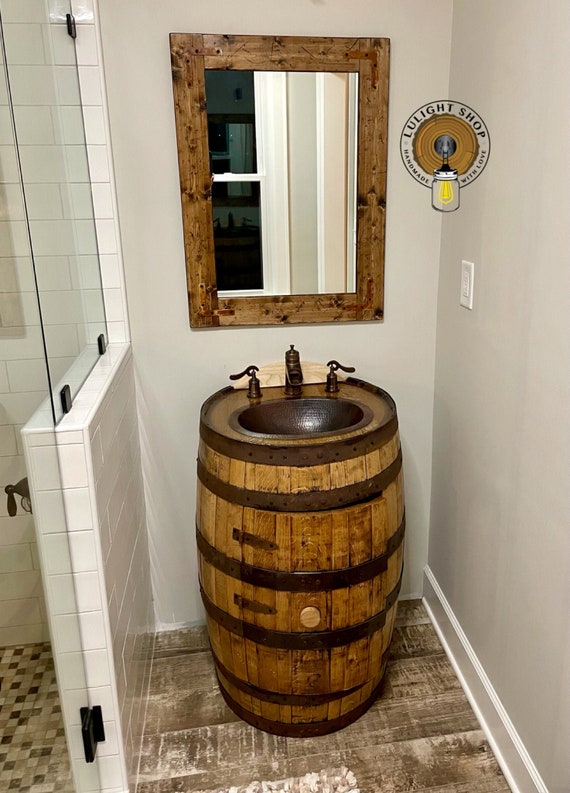 Rustic Distressed Mirror Farmhouse Wood - Custom Size Bathroom Vanity Mirrors Rustic Distressed Mirror Farmhouse Wood - Custom Size Bathroom Vanity Mirrors