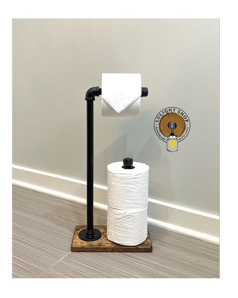 Bathroom Toilet Paper Stand With Storage Floor Stand TP 3 Etsy