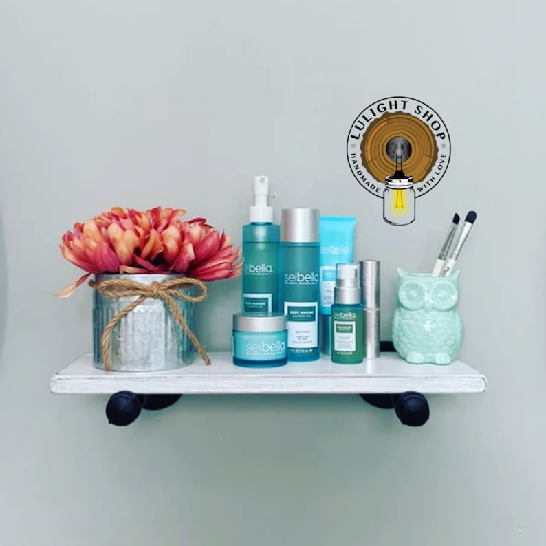 WHITEWASH 5.5 Deep Shelf Wall Shelf Kitchen Storage Etsy