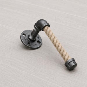 Toilet Paper Holder,Rustic Rope Holder,Industrial Pipe Toilet Paper,Farmhouse Decor,Birthday Gift,Bathroom Fixture,Western Bathroom,Nautical