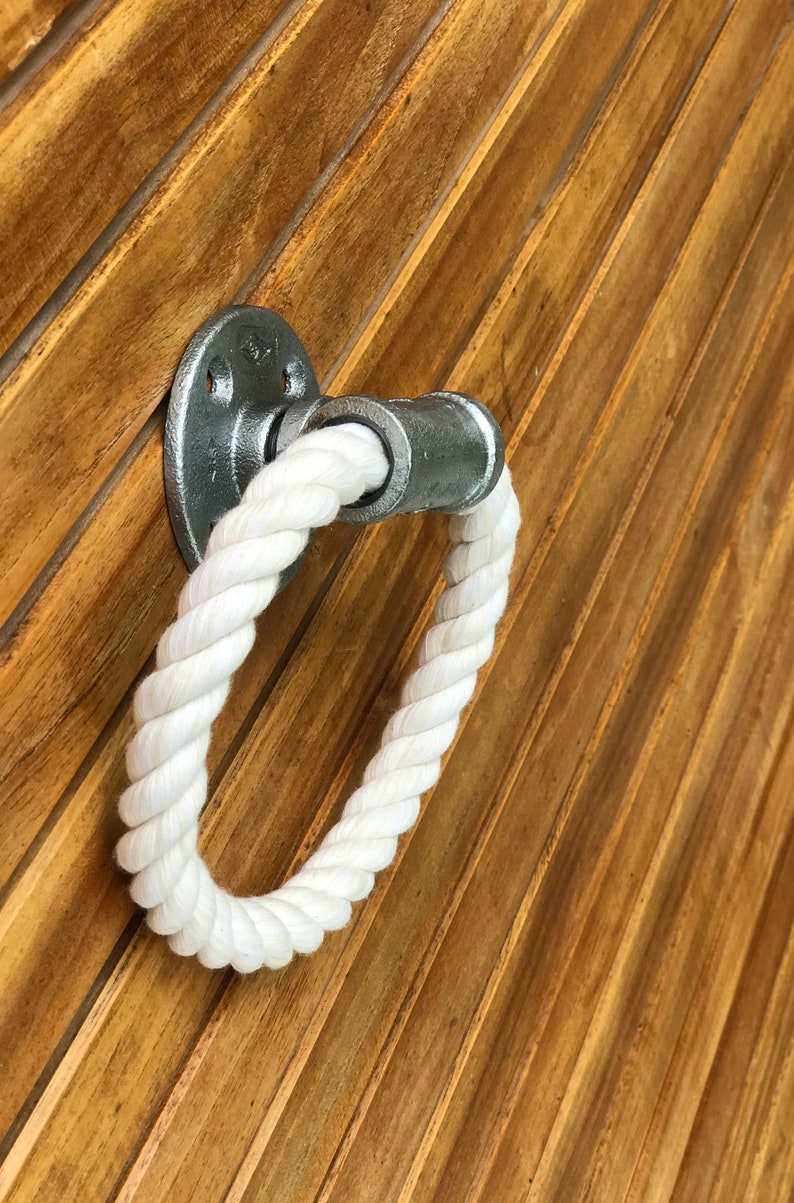 Nautical Bathroom Decor Rope Bathroom Set Lake House Vanity Etsy