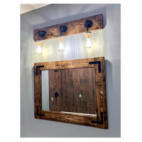 Industrial farmhouse bathroom lighting online