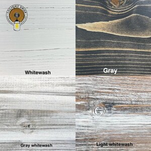 Wood Stain Samples for Lulight Mirrors and Shelves, Individual Solid Wood Color Swatches image 4