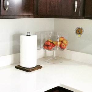 Rustic Industrial Paper Towel Holder, Paper Towel Stand, Paper Towel Dispenser, Paper Towel Rack, Kitchen Decor, Farmhouse Decor, Country