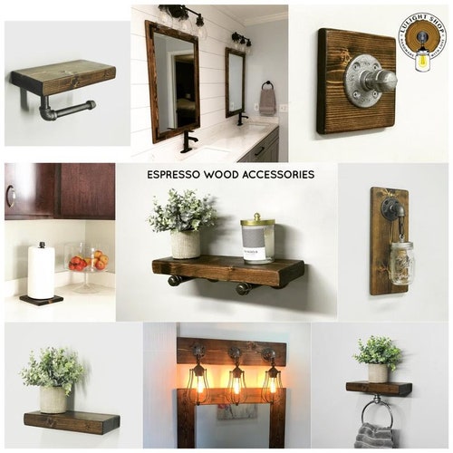 ESPRESSO Unique Vanity Light, Jar Light, Bathroom shops Fixture, Modern Look, Pendant Light, Wall Light, Hanging Lighting, Industrial Rustic, Gift