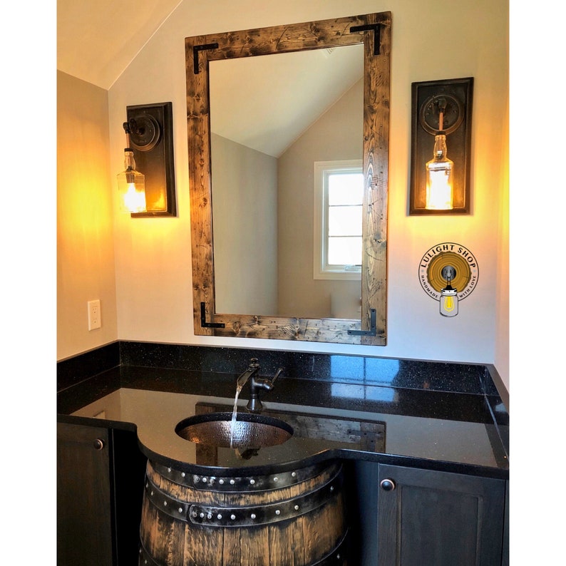 Rustic Distressed Farmhouse Mirror Wall Vintage - Vintage Bathroom Mirrors Ireland Rustic Distressed Farmhouse Mirror Wall Vintage - Vintage Bathroom Mirrors Ireland