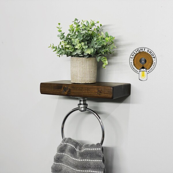 Hand Towel Holder With Shelf - Etsy