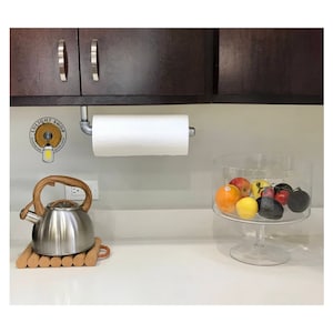 Pipe Paper Towel Holder, Under Cabinet Towel Rod, Paper Towel Roll, Towel Dispenser, Paper Towel Rack, Industrial Kitchen, Modern Towel Bar