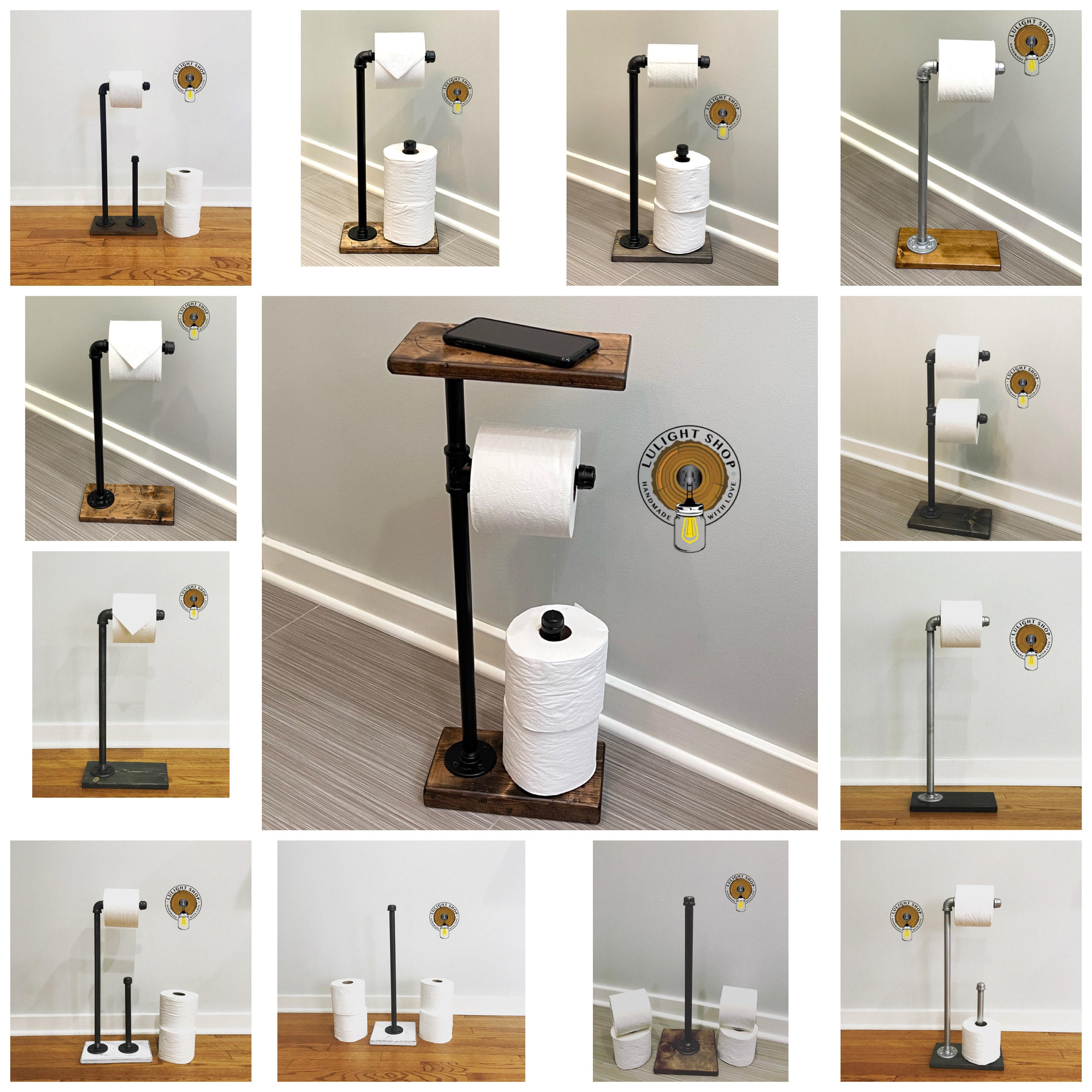 Full Bathroom Set Including Toilet Roll Holder Towel Rail and - Etsy