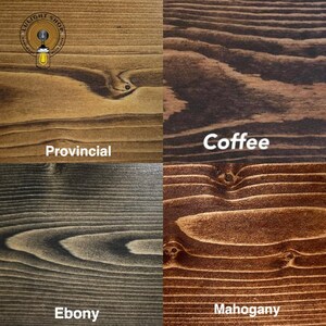 Wood Stain Samples for Lulight Mirrors and Shelves, Individual Solid Wood Color Swatches image 5