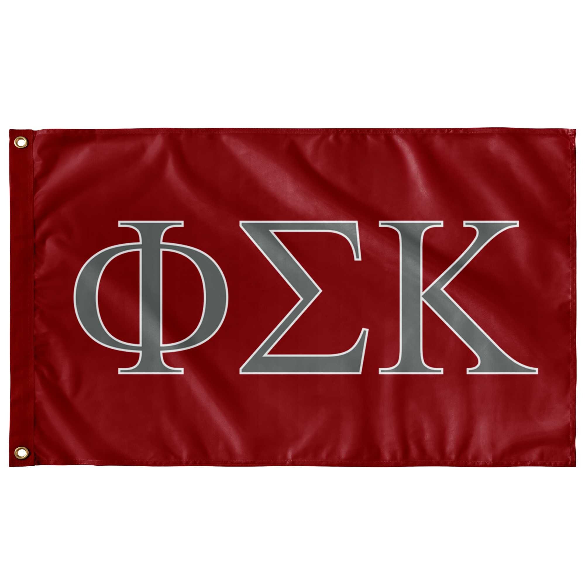 Phi Sigma Kappa Fraternity Flag Cardenal Plata Blanco Etsy