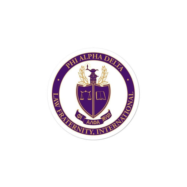 Phi Alpha Delta Seal Sticker