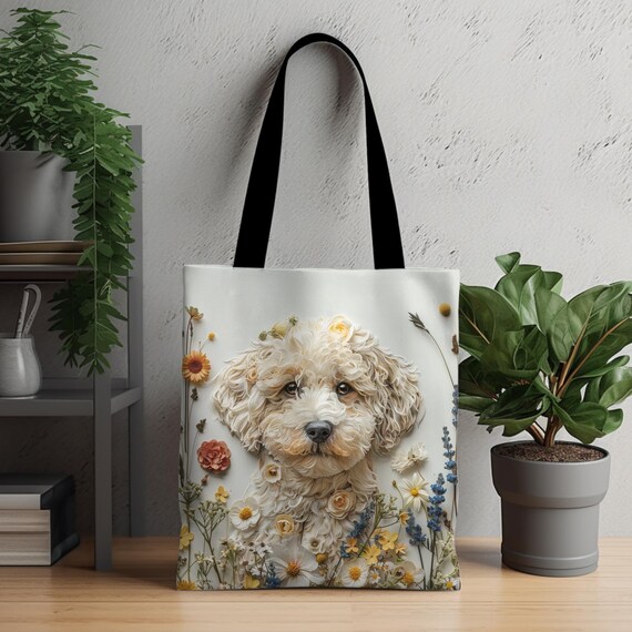 Maltipoo Shoulder Bag - White Maltipoo Shoulder Bag - White