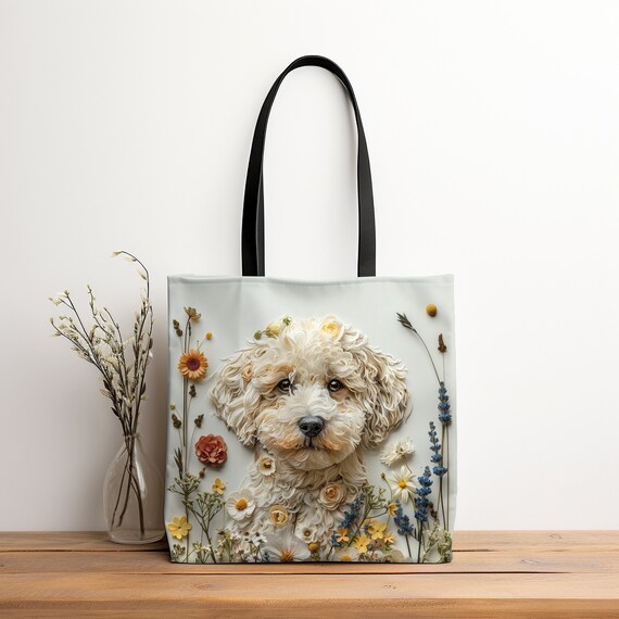 Maltipoo Shoulder Bag - White Maltipoo Shoulder Bag - White