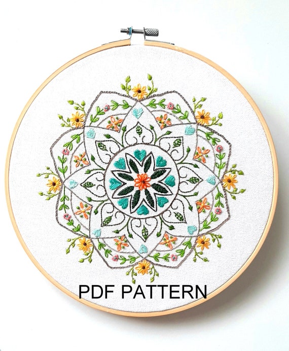 Mandala embroidery deals