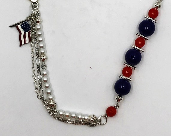 8.5" patriotic bracelet