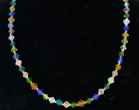 20" Swarovski crystal Dump Cup necklace