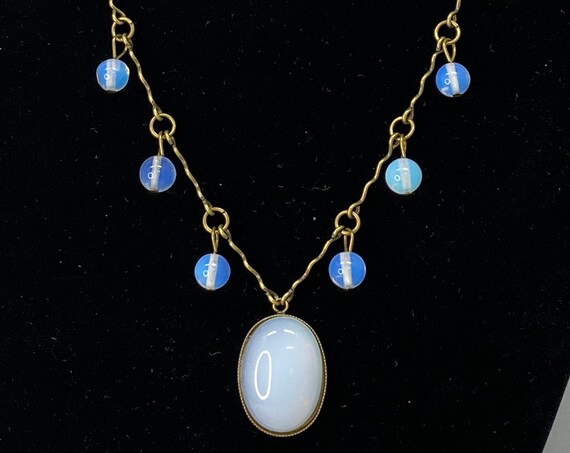 18" sea opal necklace
