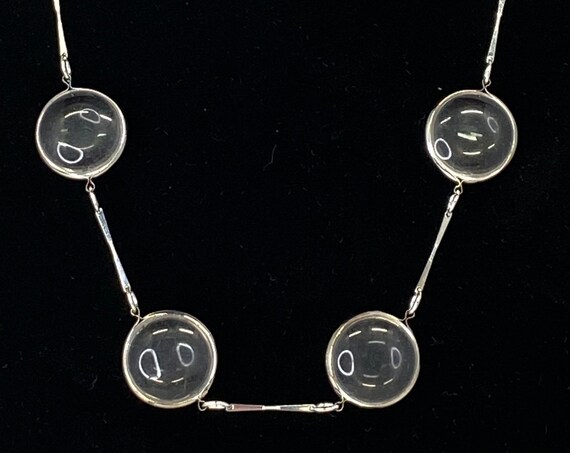20" glass link necklace