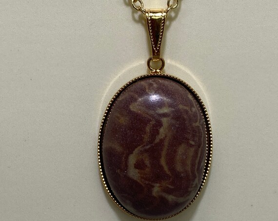 20" tigerskin jasper pendant