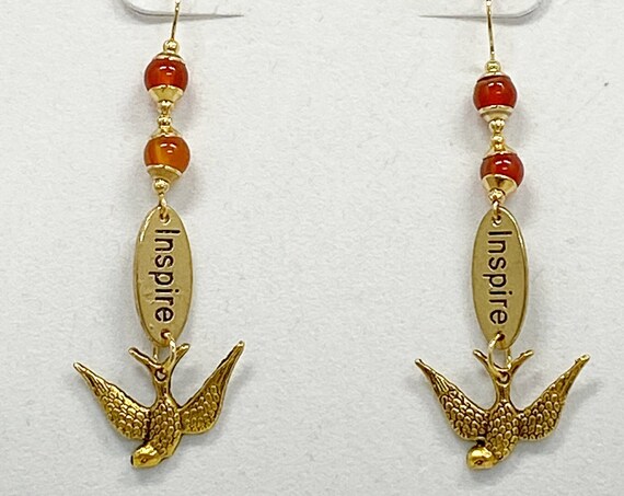 2.5" INSPIRE or CREATE charm earrings