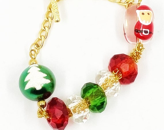 8" Christmas bracelet