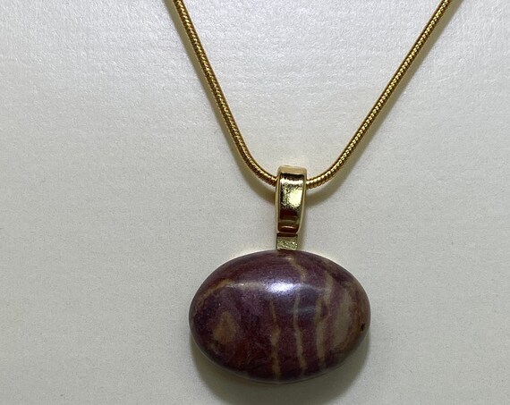 18" tigerskin jasper pendant