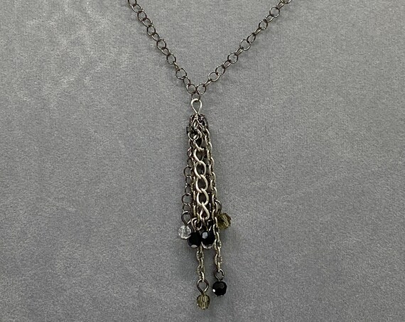 43" chain tassel necklace