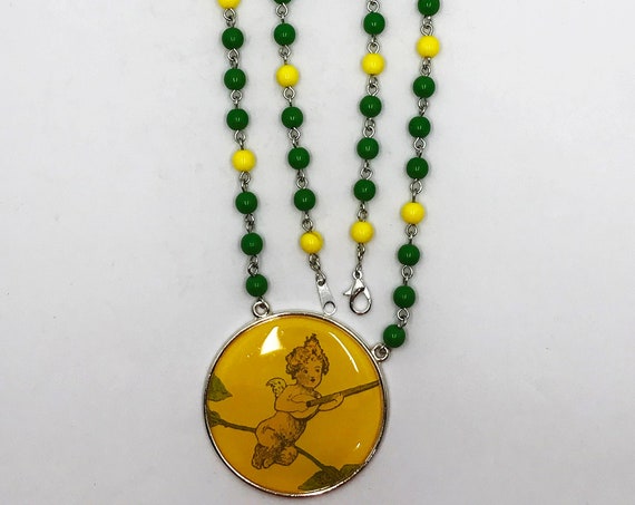 23.5" cupid focal necklace