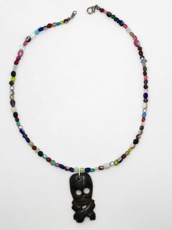 18" skull and crossbones necklace