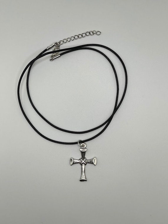 24" cross pendant necklace