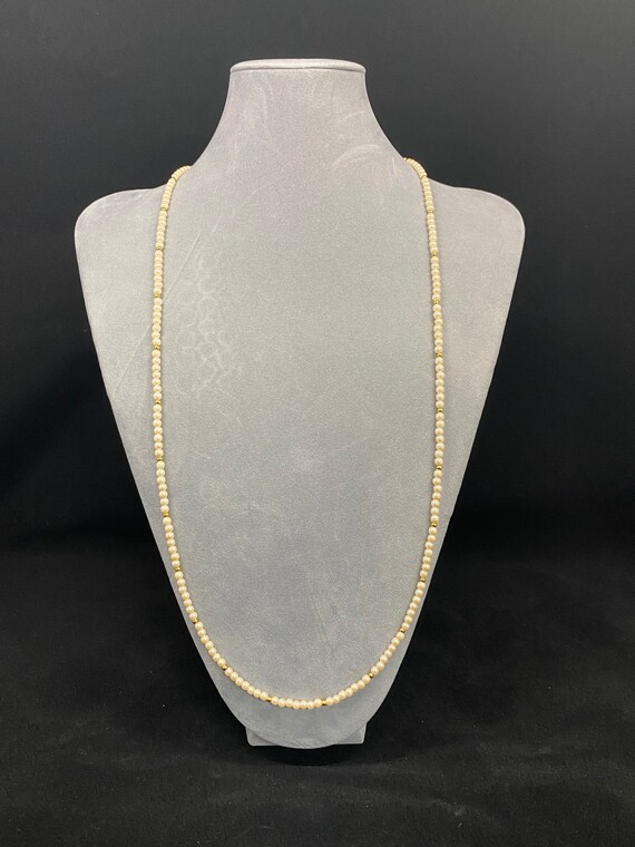 34" vintage pearl necklace