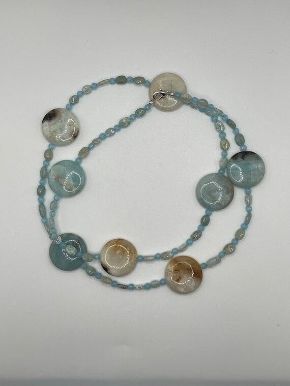 31" aqua necklace