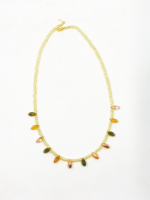 19" Swarovski crystal teardrops necklace