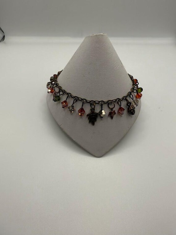 9.5" fall leaves bracelet