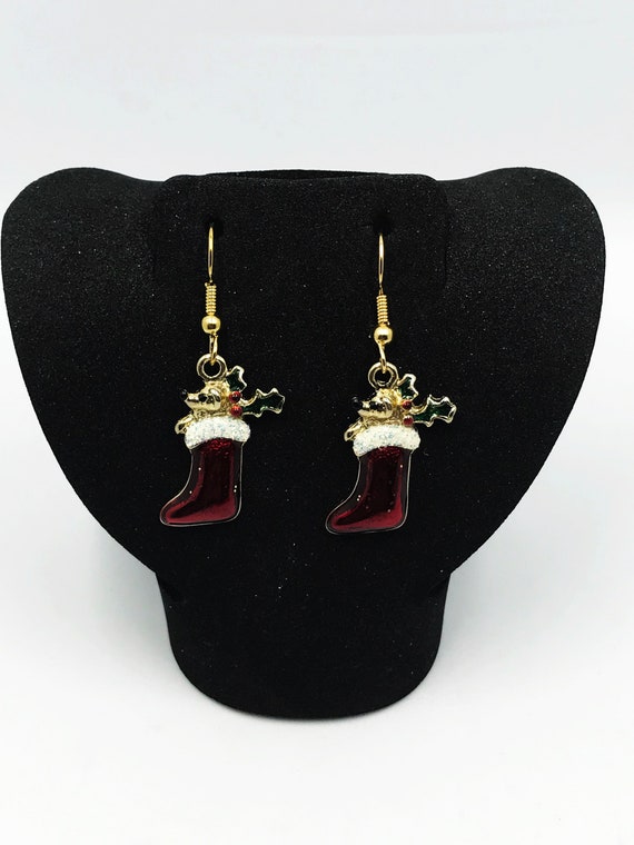 Mousy stocking earrings