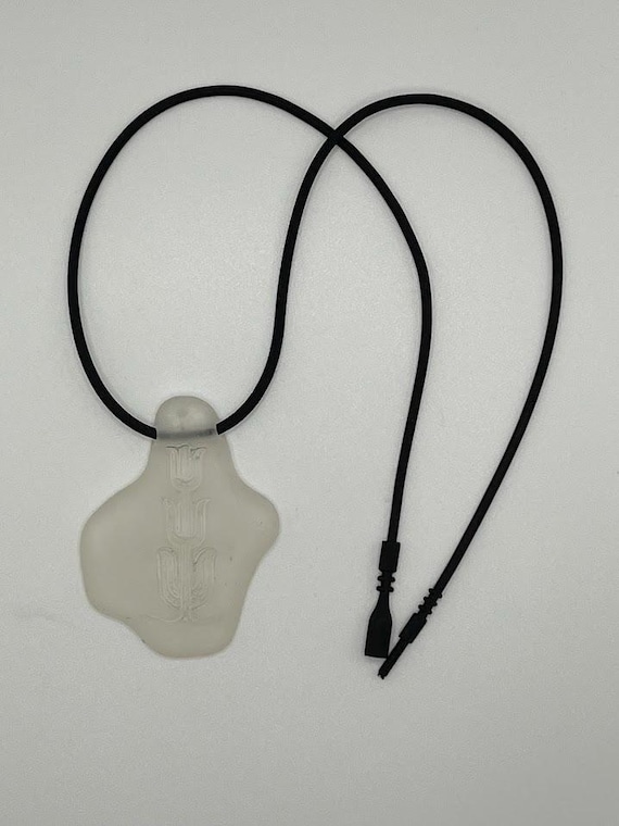 18" etched pendant