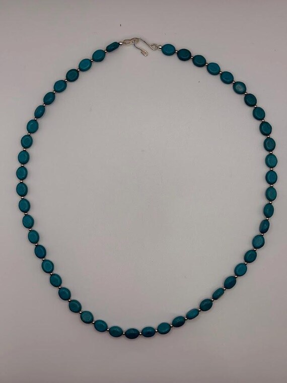 21.5" turquoise necklace